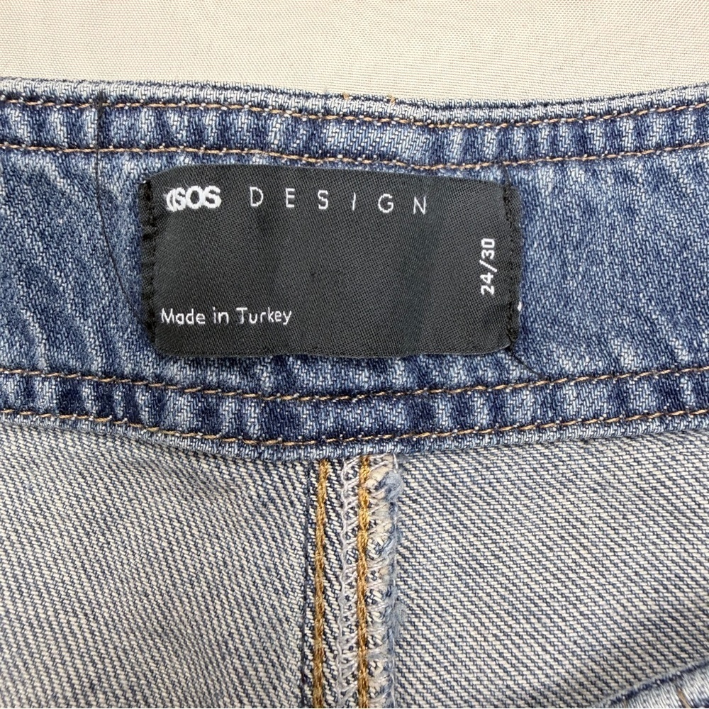 ASOS Blue Wide Leg Cargo Jeans - Picture 10 of 11